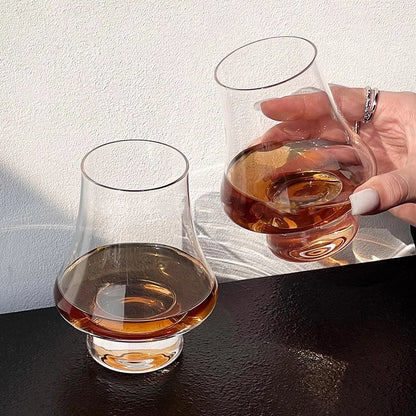 Premium Whiskey Glass Set – Available in 2, 4, or 6 Pieces | 250mL Lead-Free Crystal Clear Glasses for Whiskey, Scotch, Bourbon, Cocktails, Wine & Spirits