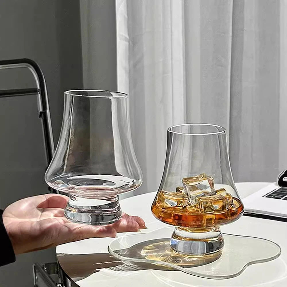 Premium Whiskey Glass Set – Available in 2, 4, or 6 Pieces | 250mL Lead-Free Crystal Clear Glasses for Whiskey, Scotch, Bourbon, Cocktails, Wine & Spirits