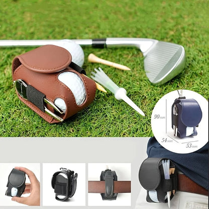 Professional Waist-Belt Golf Ball Pouch. Durable and Stylish Design for Golf Enthusiasts. Perfect Gift For Father's Day.