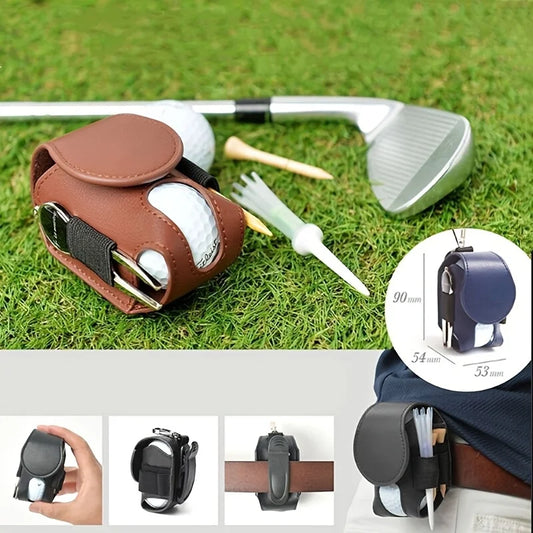 Professional Waist-Belt Golf Ball Pouch. Durable and Stylish Design for Golf Enthusiasts. Perfect Gift For Father's Day.