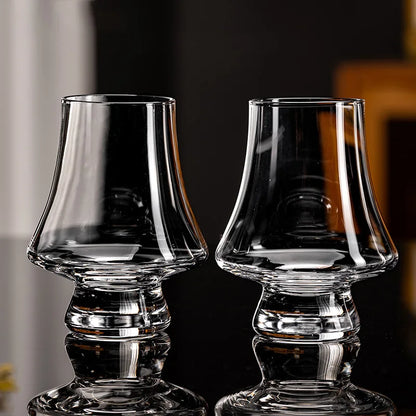 Premium Whiskey Glass Set – Available in 2, 4, or 6 Pieces | 250mL Lead-Free Crystal Clear Glasses for Whiskey, Scotch, Bourbon, Cocktails, Wine & Spirits