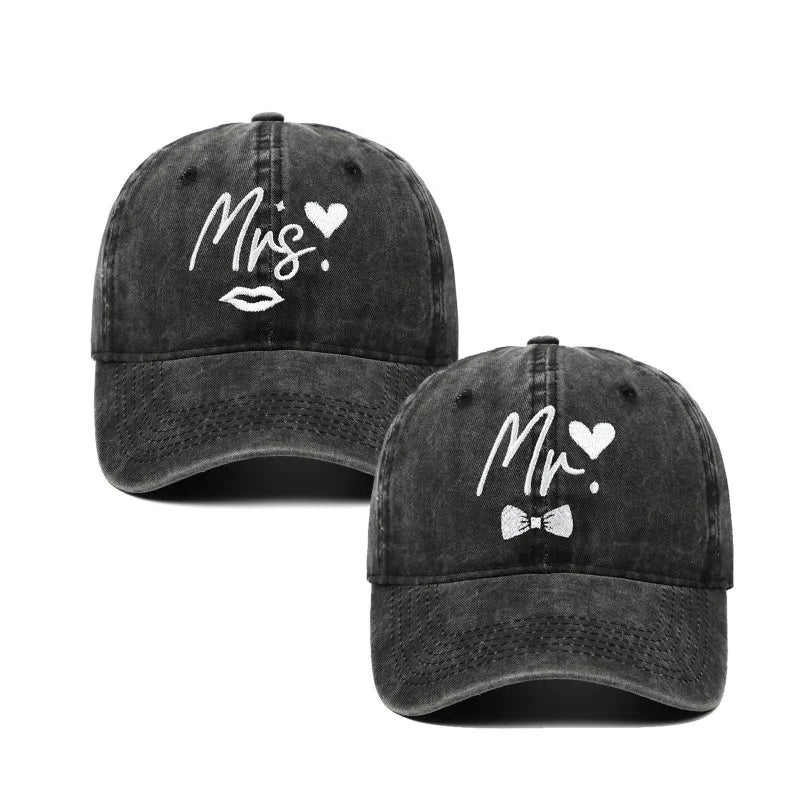 Dad & Mom Hat Embroidered Adjustable Baseball Caps. Gift For Mom and Dad.