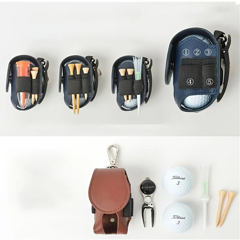 Professional Waist-Belt Golf Ball Pouch. Durable and Stylish Design for Golf Enthusiasts. Perfect Gift For Father's Day.