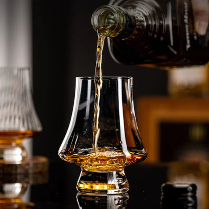 Premium Whiskey Glass Set – Available in 2, 4, or 6 Pieces | 250mL Lead-Free Crystal Clear Glasses for Whiskey, Scotch, Bourbon, Cocktails, Wine & Spirits